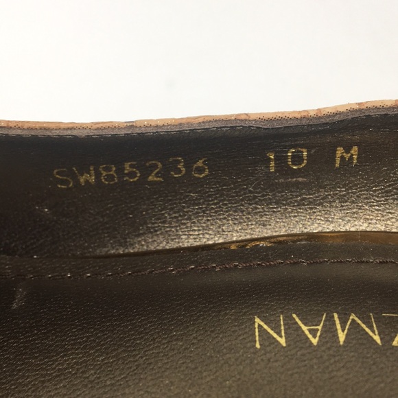 Stuart Weitzman Bronze Cork-look Pumps - Picture 5 of 13